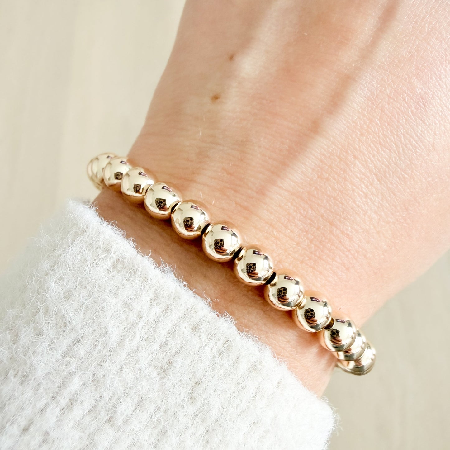 Gold Bead Bracelet