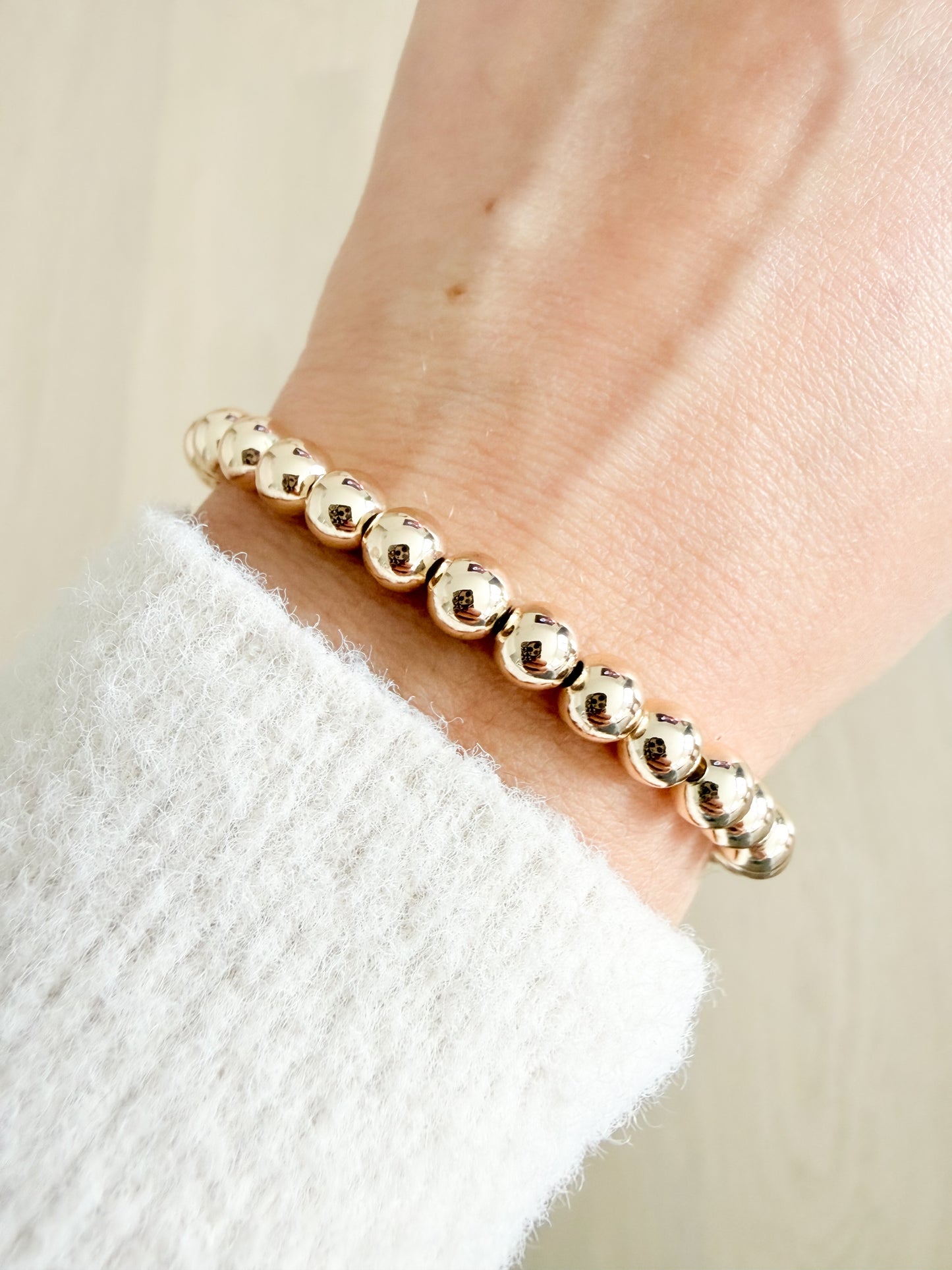Gold Bead Bracelet