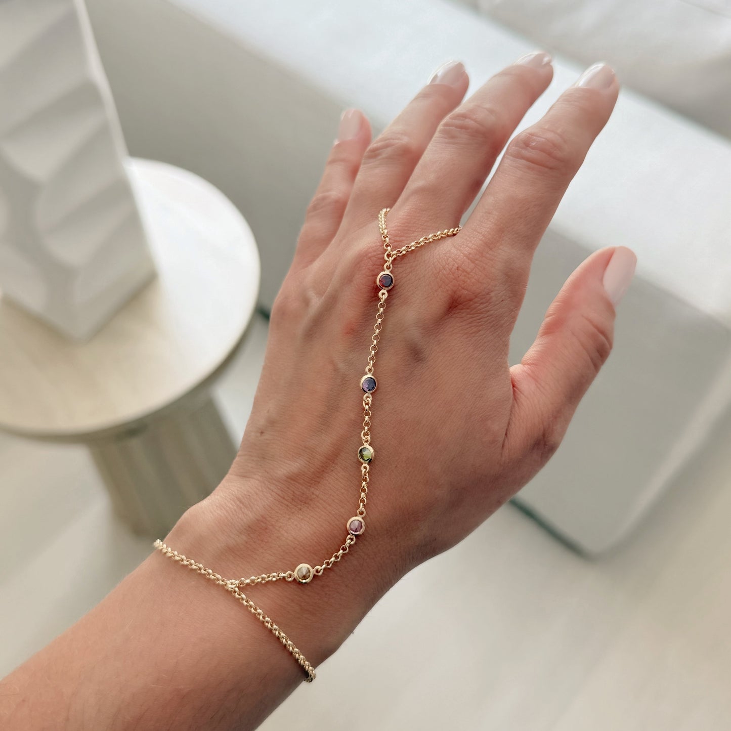 Rainbow Hand Chain