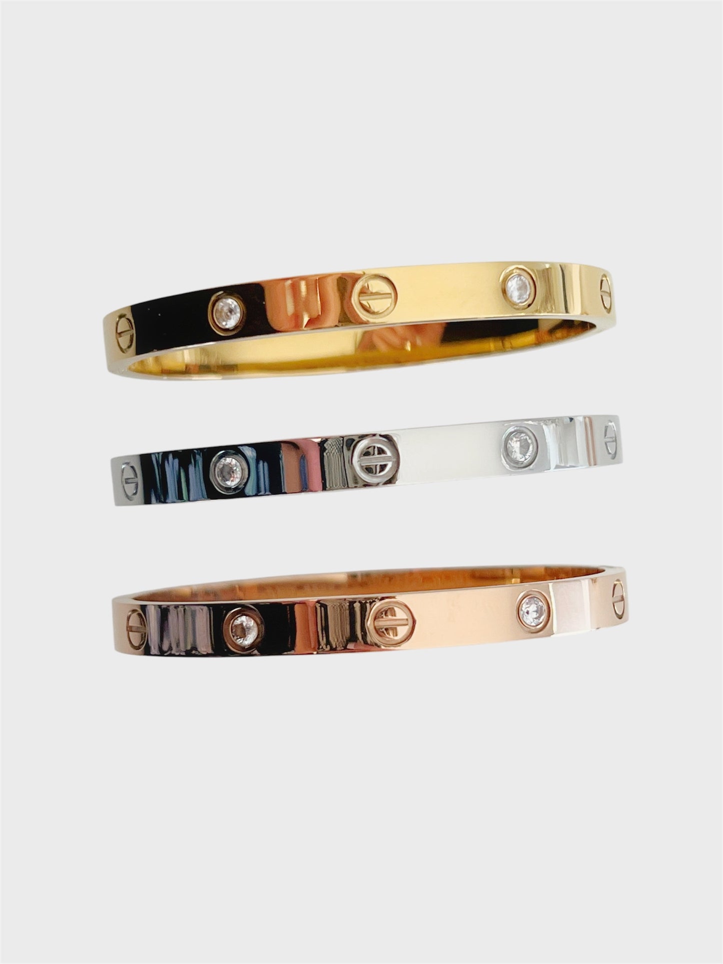 Mesh Diamonds Bangle