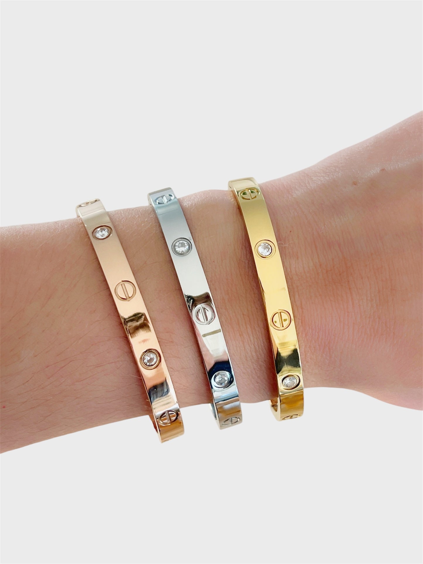 Mesh Diamonds Bangle