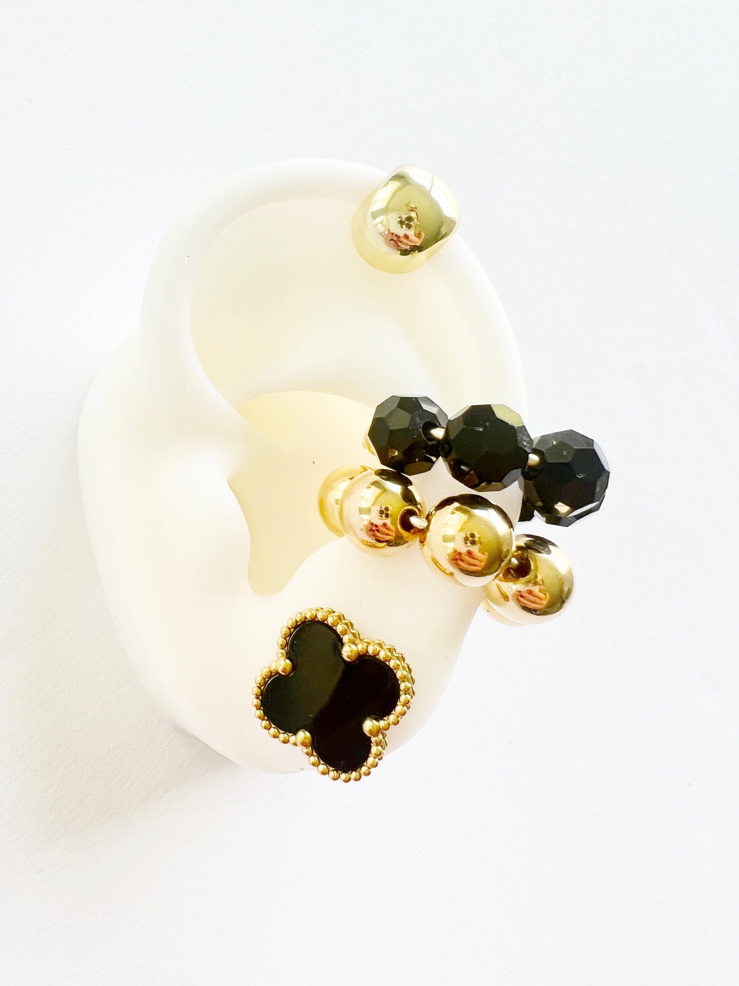 Jessica Black Ear Cuff