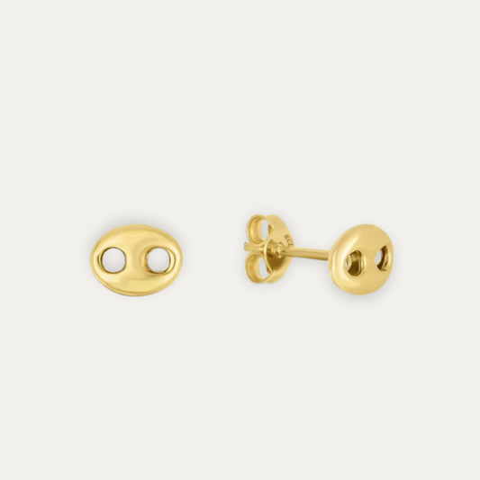 Marine link studs earrings
