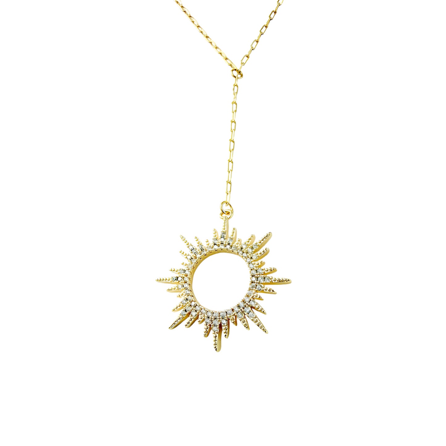 Sun Lariat Necklace
