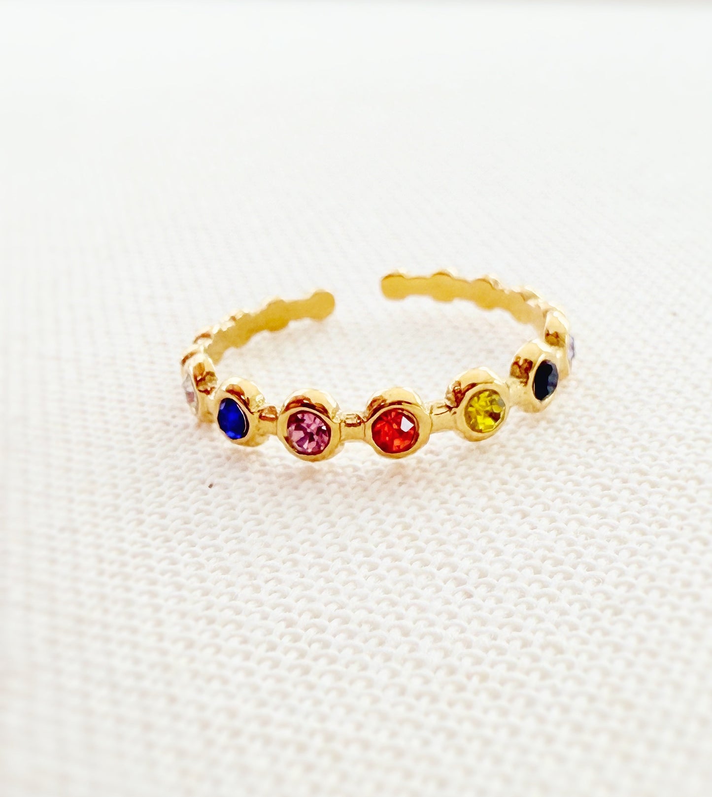 Gold Stackable Rings - Jewelry Maktub LLC