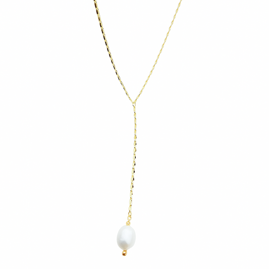 Pearl Drop Lariat
