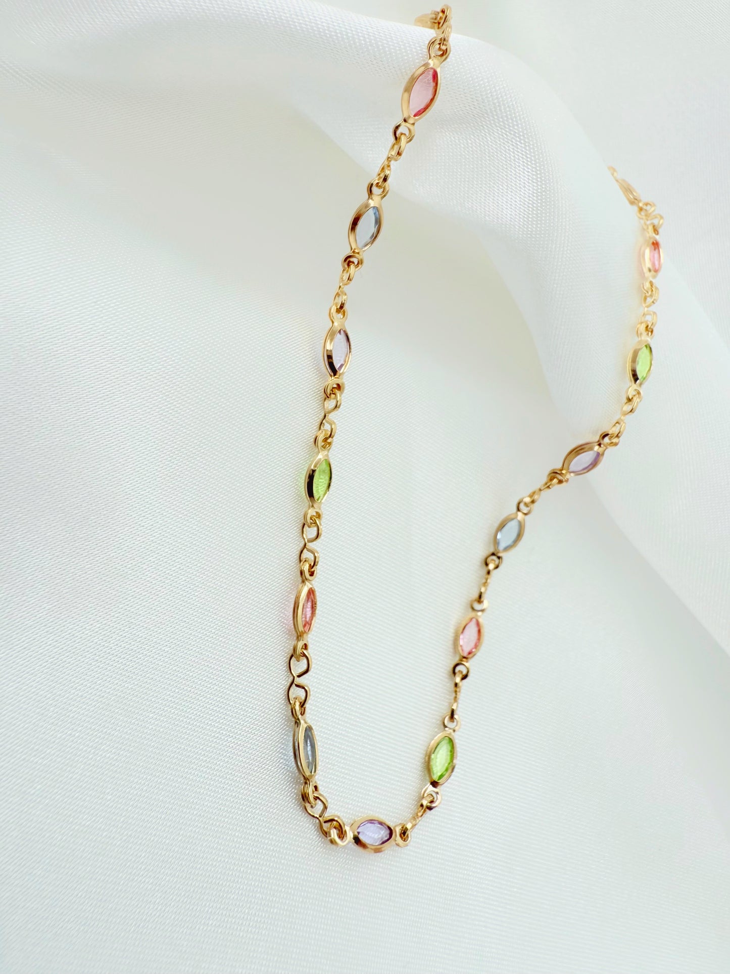 Multicolor anklet