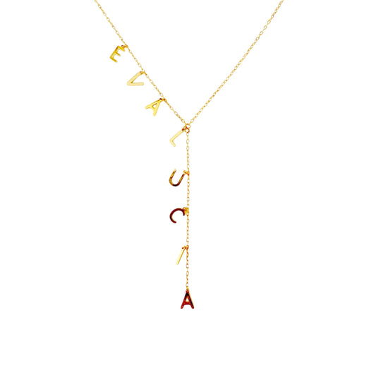 Lariat Custom Name Necklace