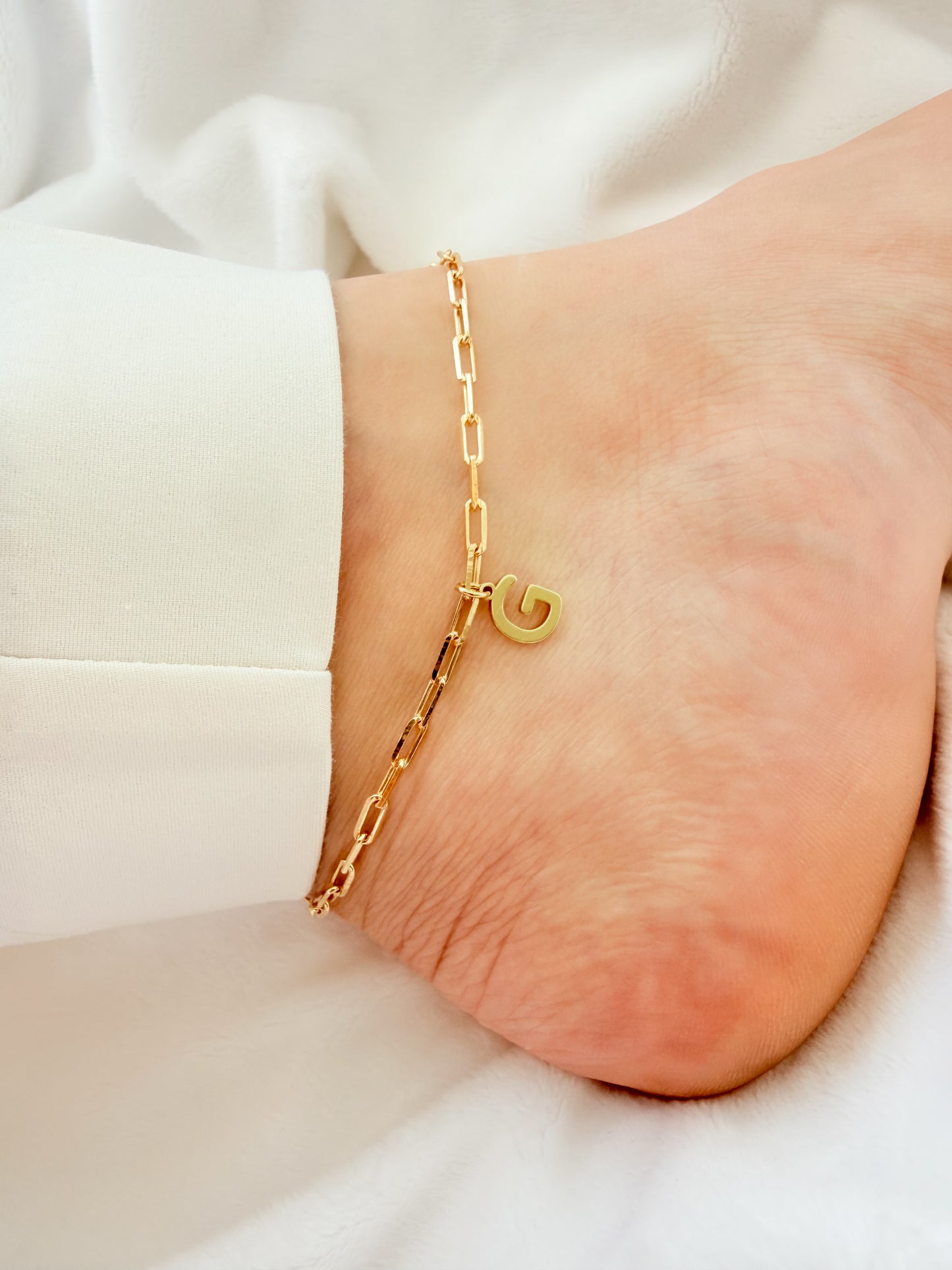 Personalized Initial Anklet
