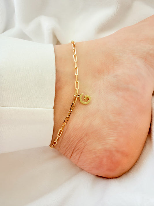 Personalized Initial Anklet