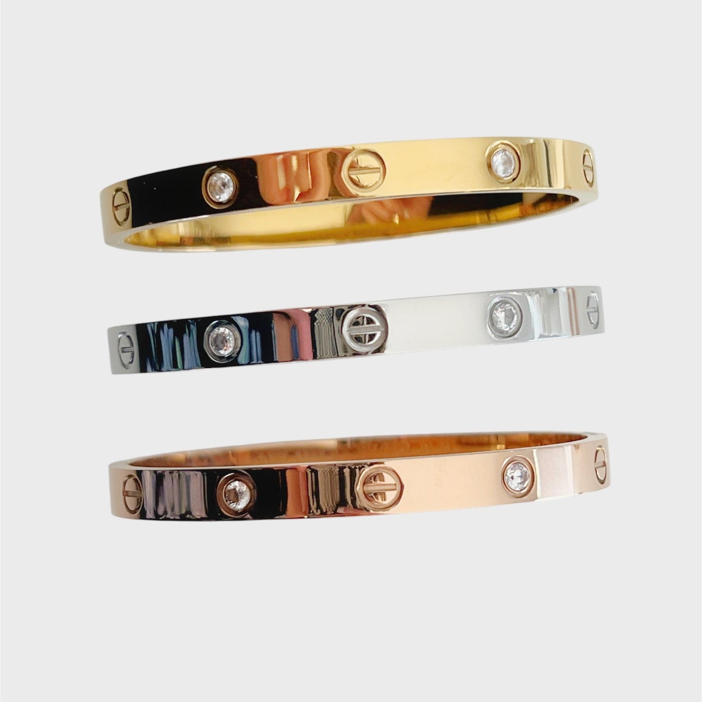 Mesh Diamonds Bangle