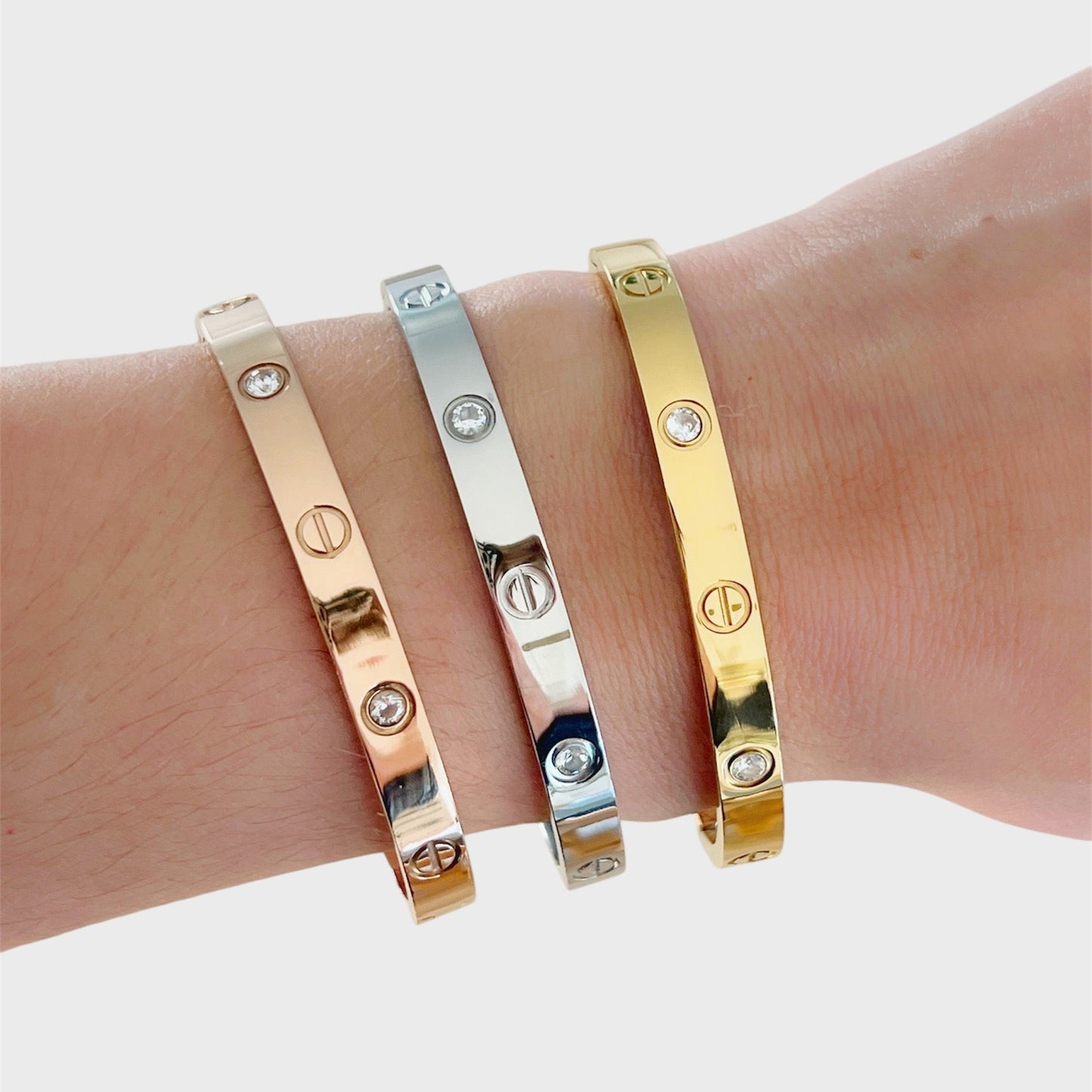 Mesh Diamonds Bangle