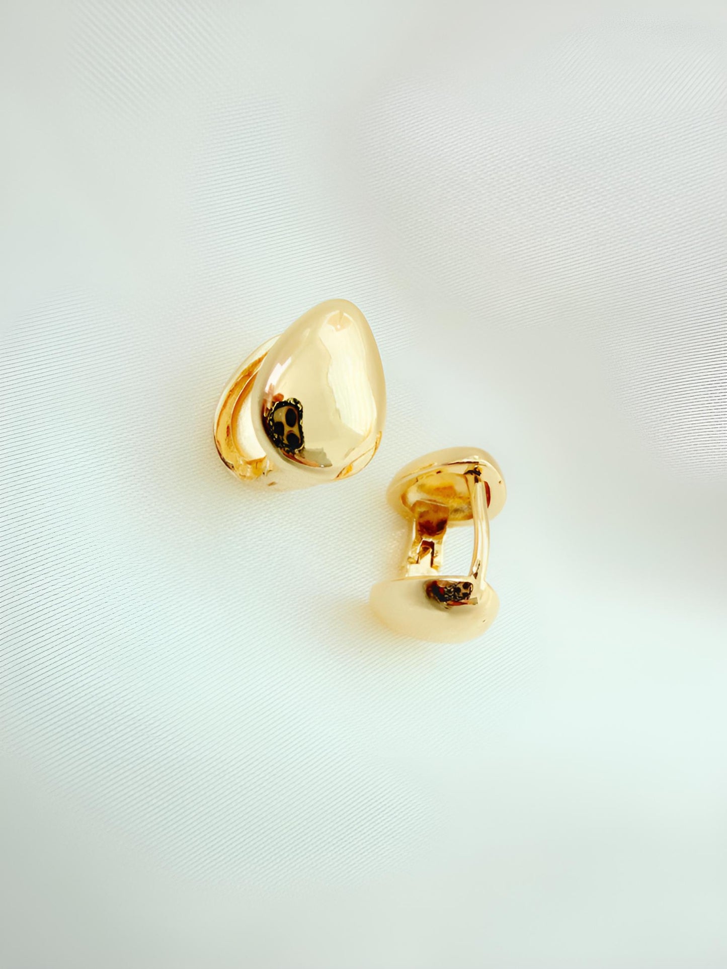 Teardrop Huggie Hoop