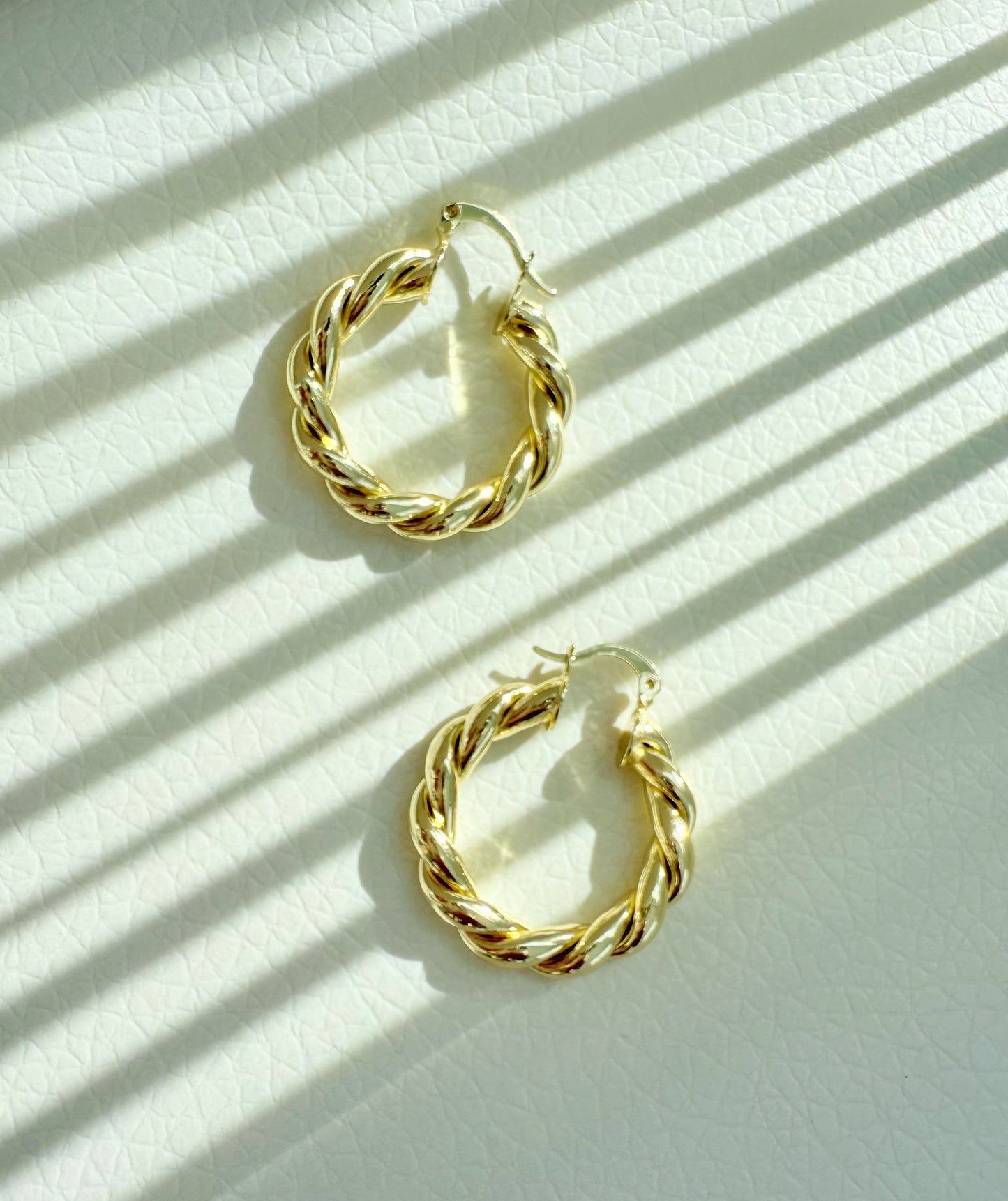 Twisted Hoop Earrings