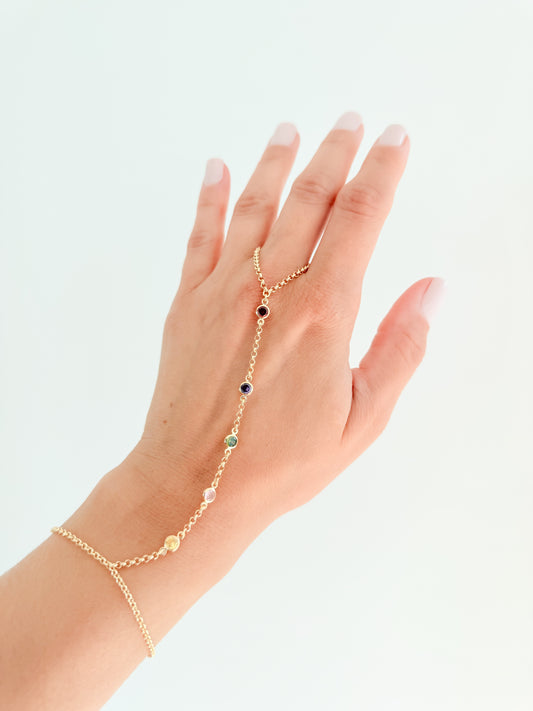 Rainbow Hand Chain