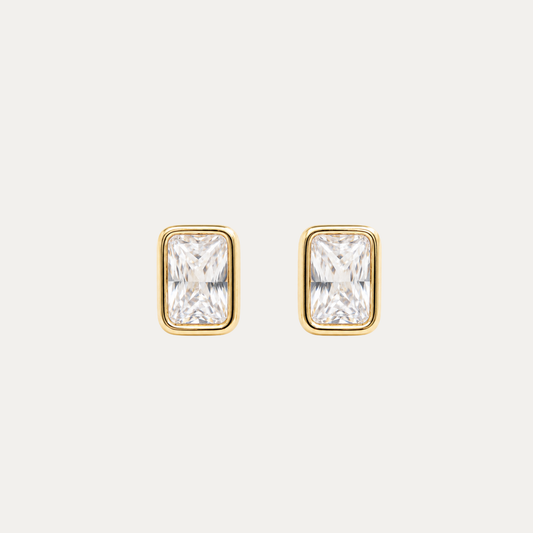 Rectangle Bezel Studs