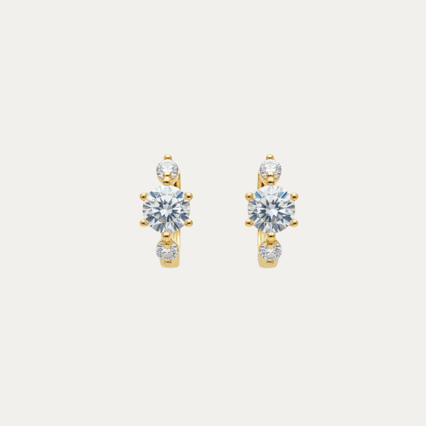 Shimmer Huggie Earrings