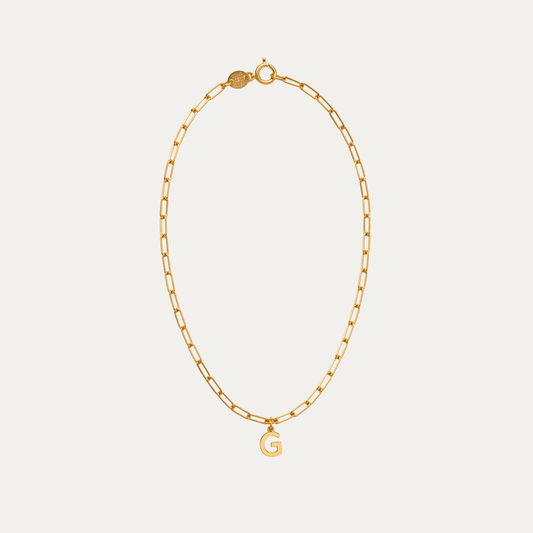 Personalized Initial Anklet