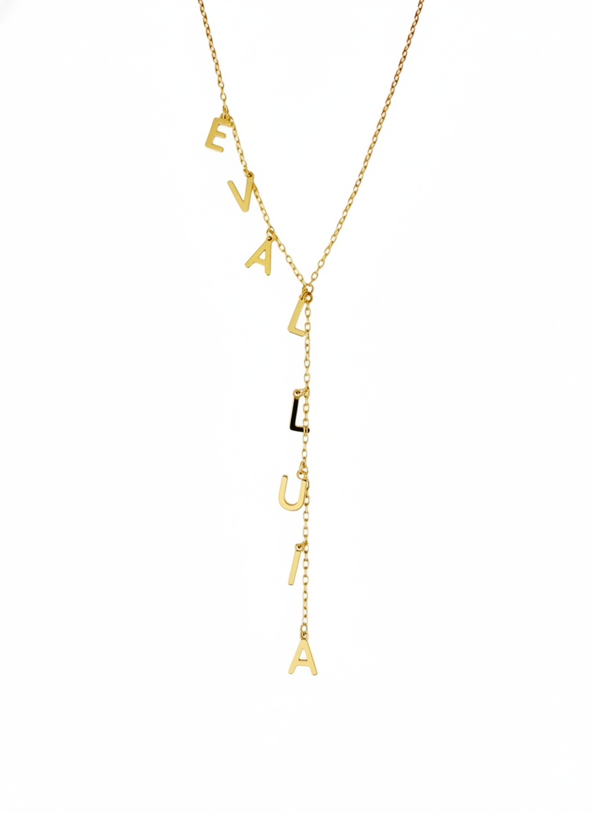 Lariat Custom Name Necklace