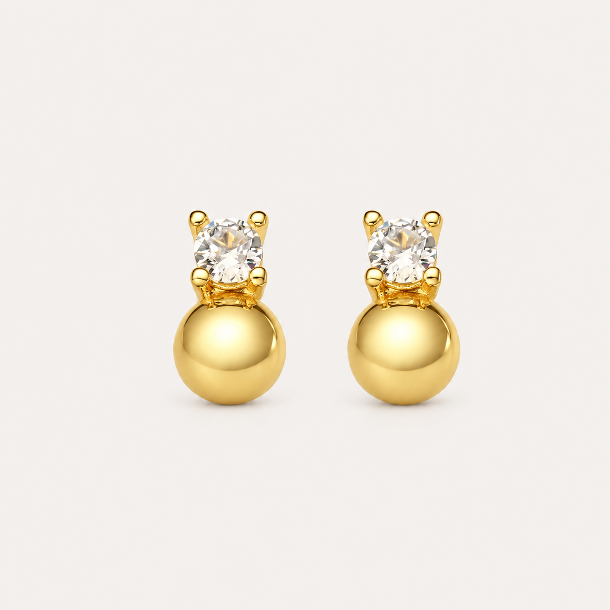 Half Ball Stud Earrings