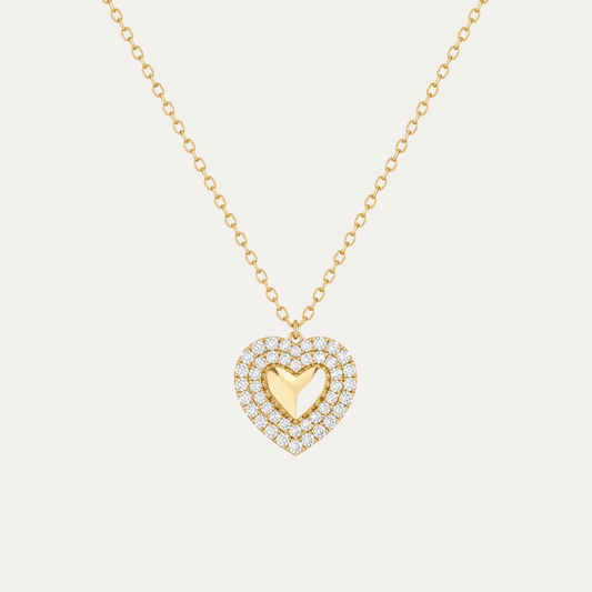 Anne Heart Necklace - Jewelry Maktub LLC