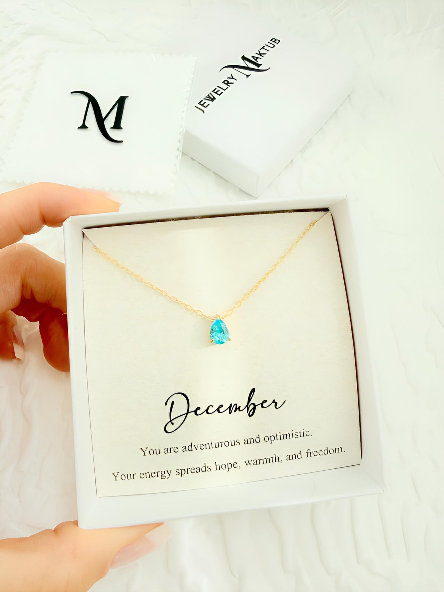 Birthstone Necklace - Jewelry Maktub LLC