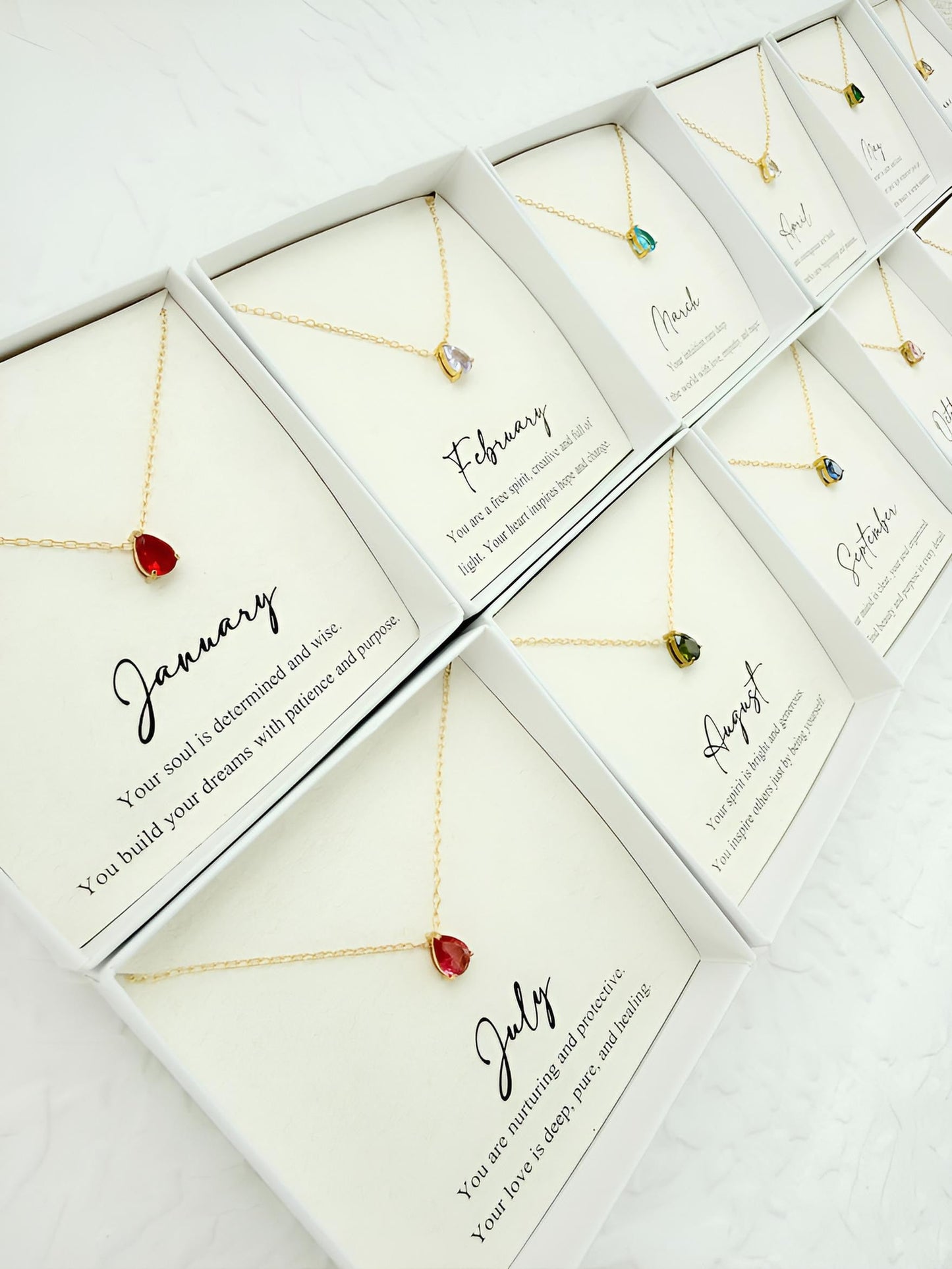 Birthstone Necklace - Jewelry Maktub LLC