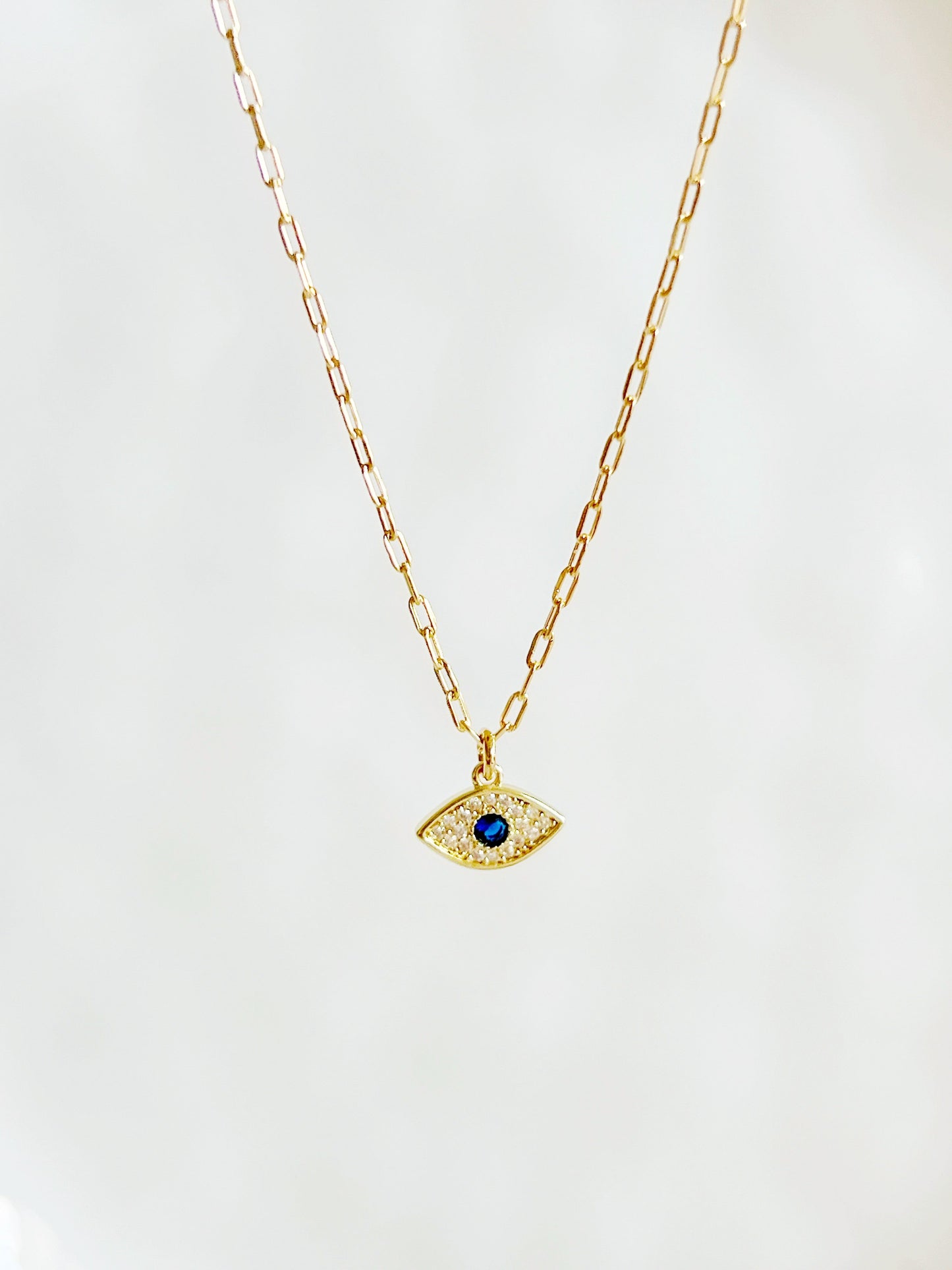 Blue Dainty Evil Eye - Jewelry Maktub LLC