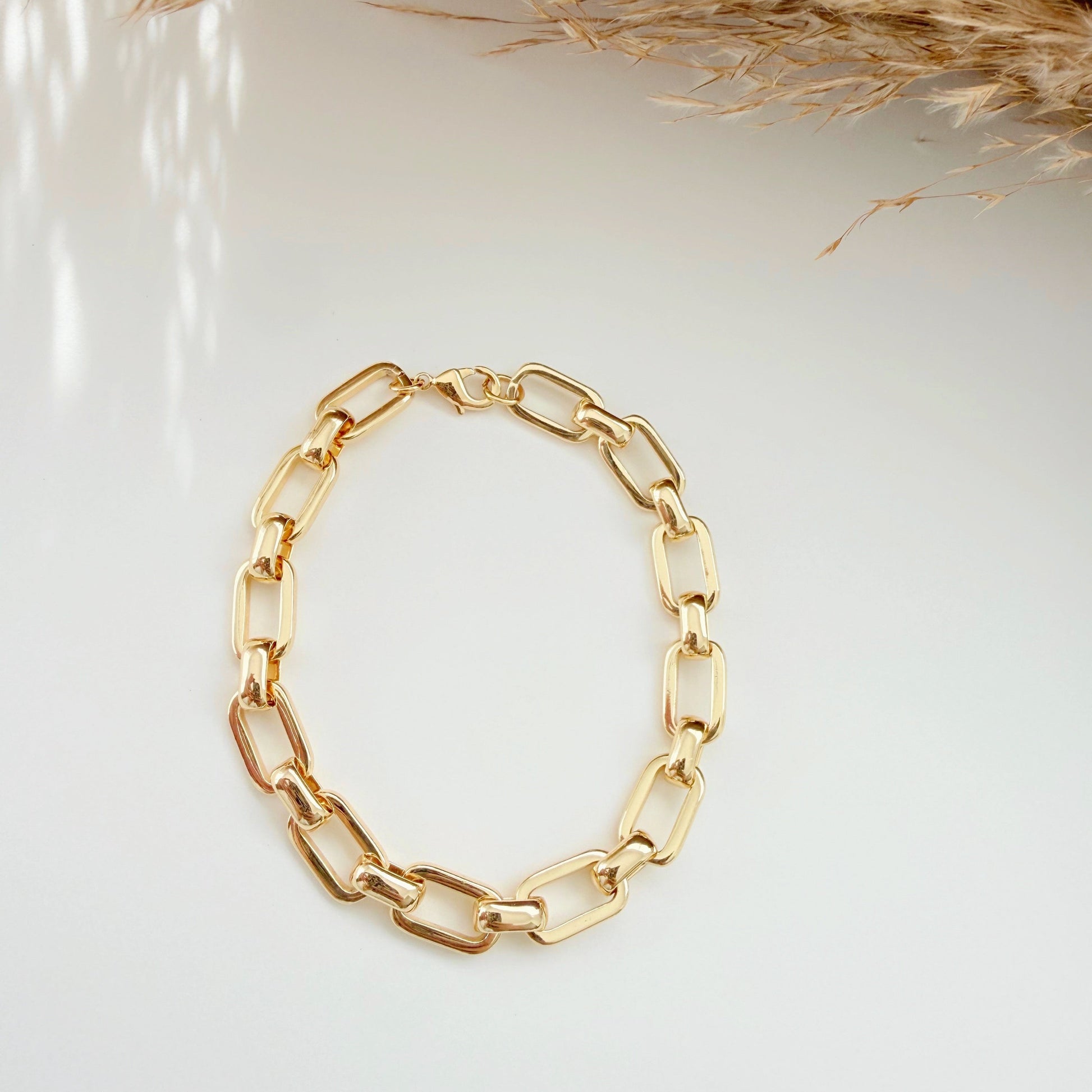 Chunky Paperclip Bracelet - Jewelry Maktub LLC