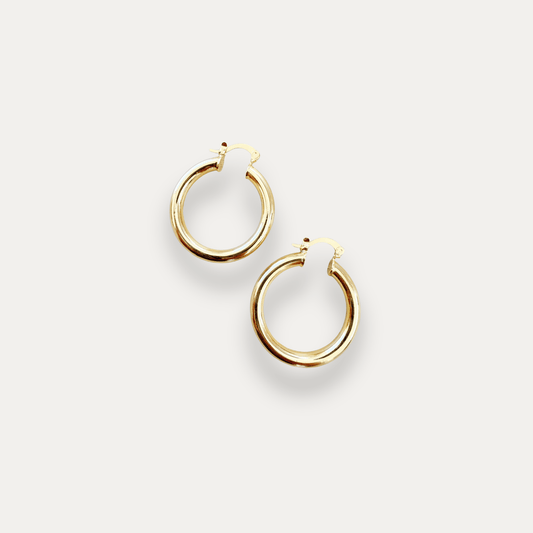 Classic Thick Hoops - Jewelry Maktub LLC