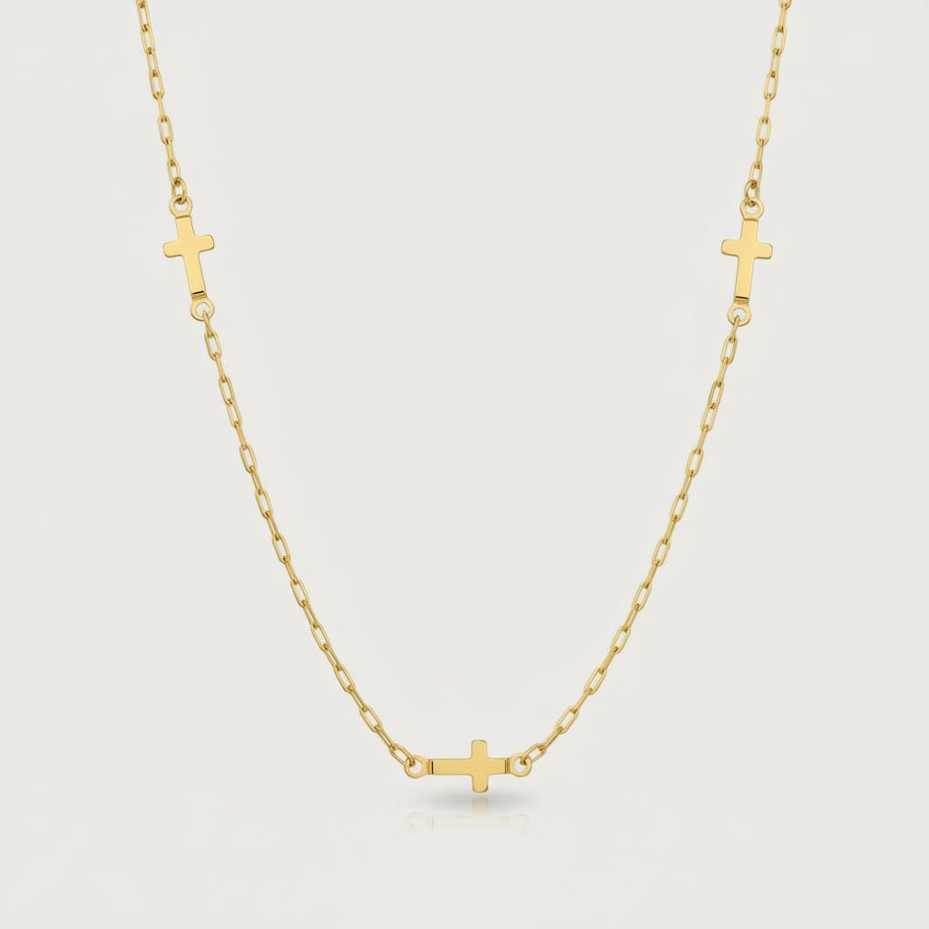 Dainty Cross Necklace - Jewelry Maktub LLC