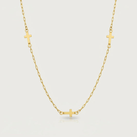 Dainty Cross Necklace - Jewelry Maktub LLC
