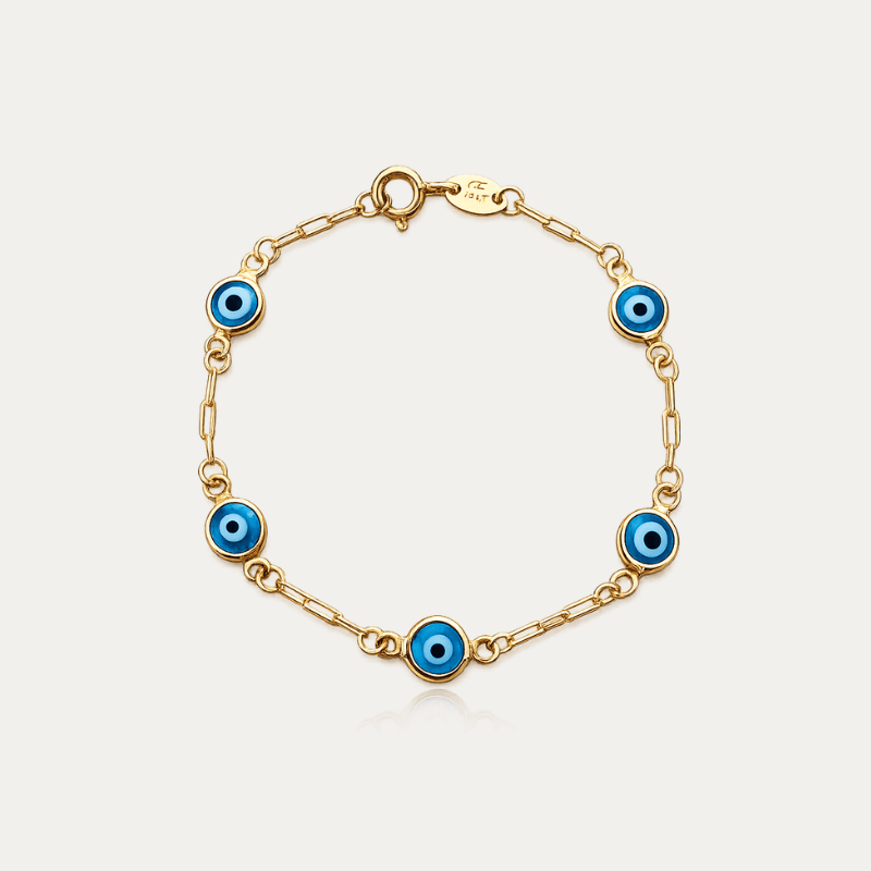 Dainty Evil Eye Bracelet - Jewelry Maktub LLC