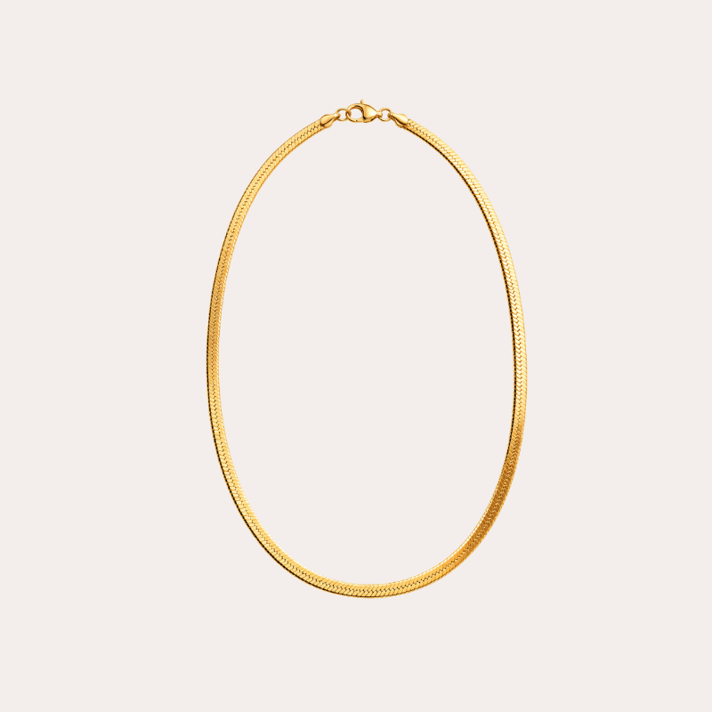 Dainty Herringbone Necklace - Jewelry Maktub LLC