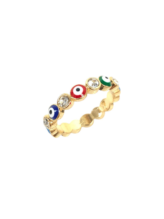 Evil Eye Ring - Jewelry Maktub LLC