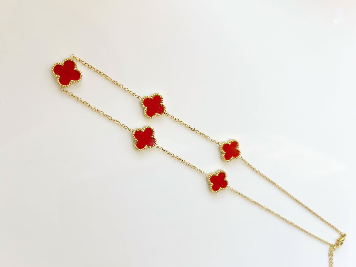 Five Clovers necklace - Jewelry Maktub LLC