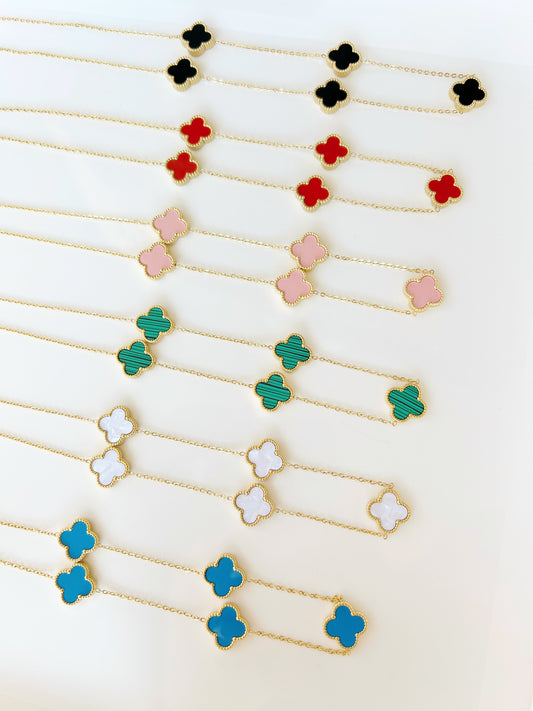 Five Clovers necklace - Jewelry Maktub LLC