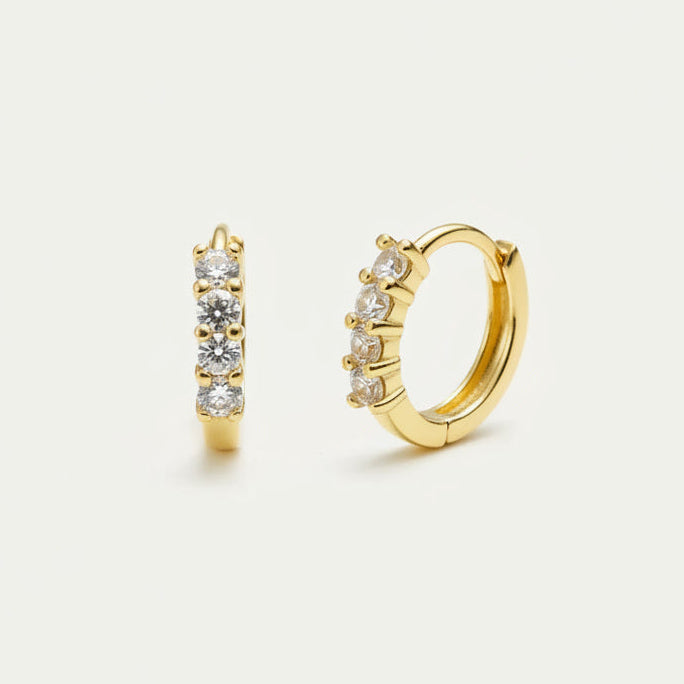 Mini CZ Huggie Hoop Earrings