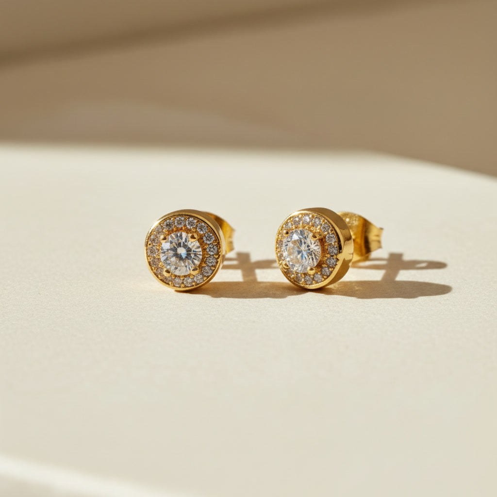 Halo Stud Earrings