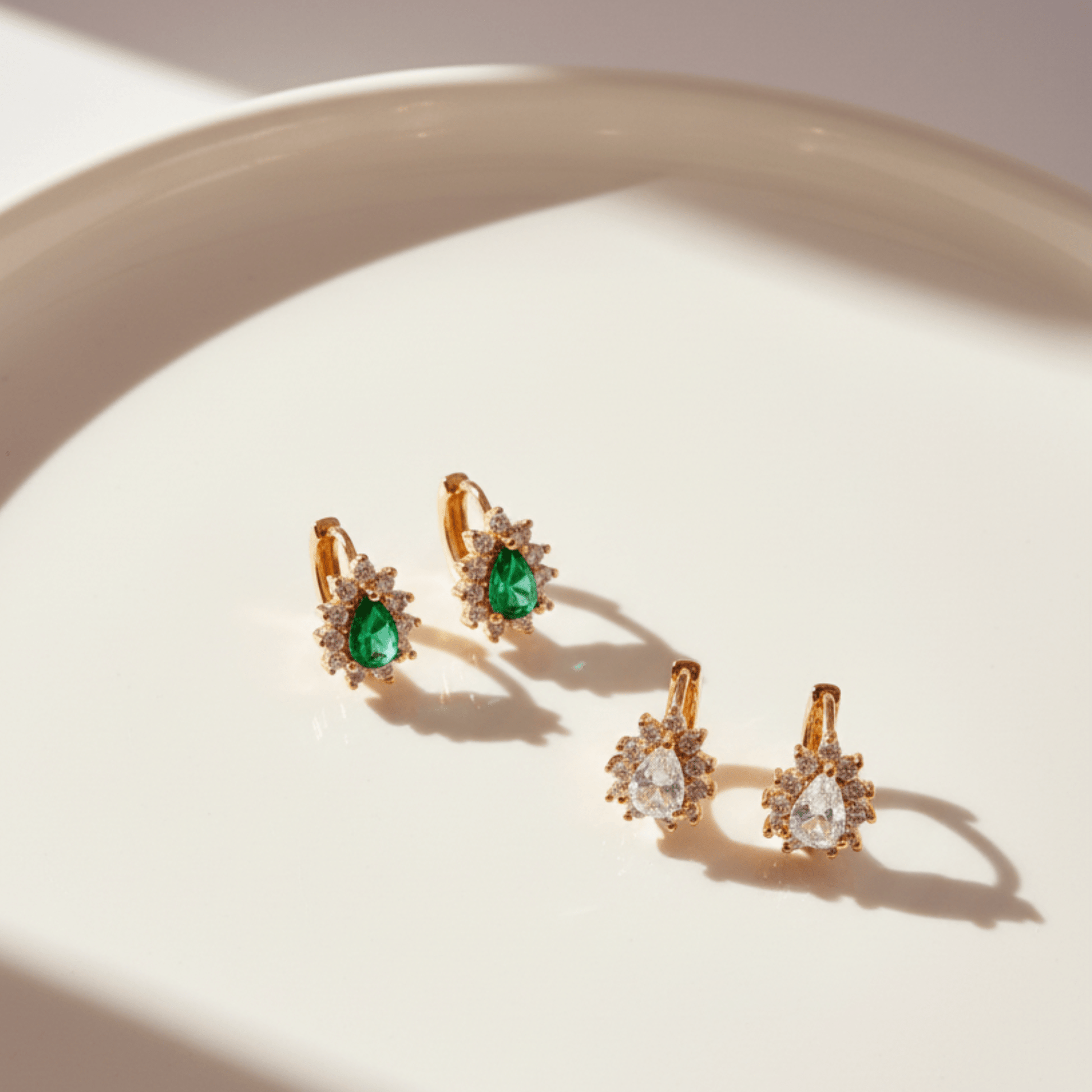Giovanna Huggie Earrings - Jewelry Maktub LLC