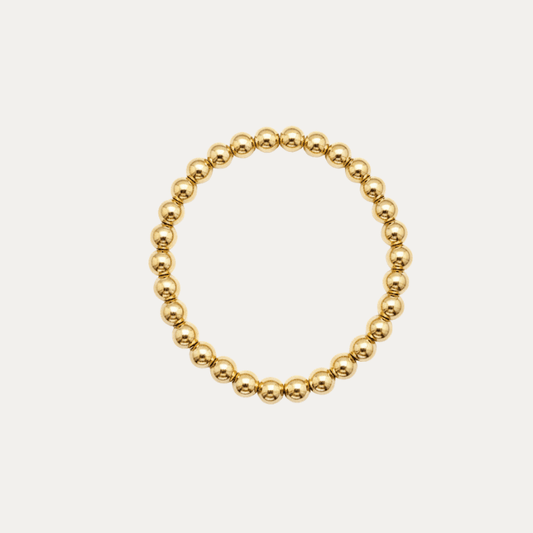 Gold Bead Bracelet - Jewelry Maktub LLC