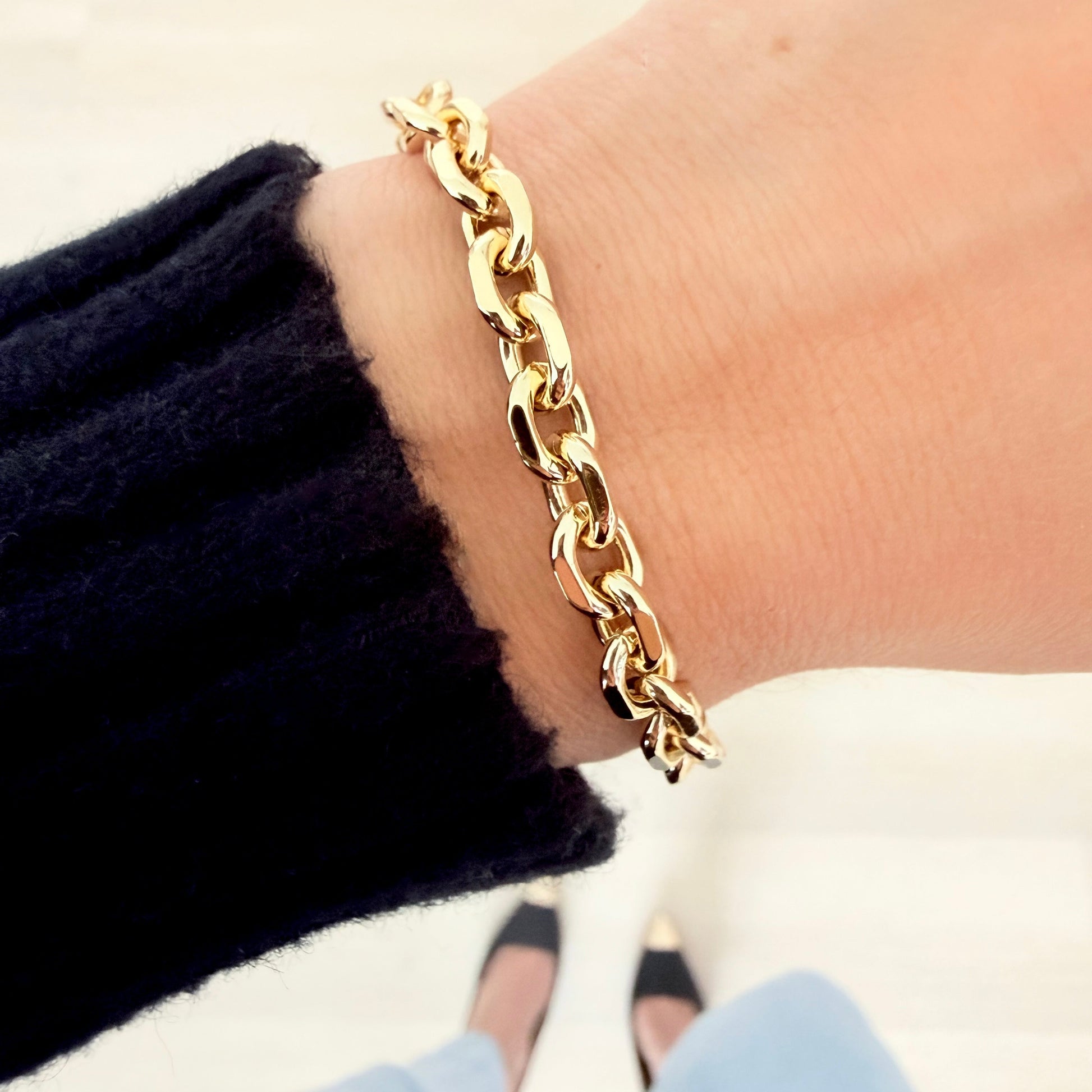 Gold Chain Bracelet - Jewelry Maktub LLC