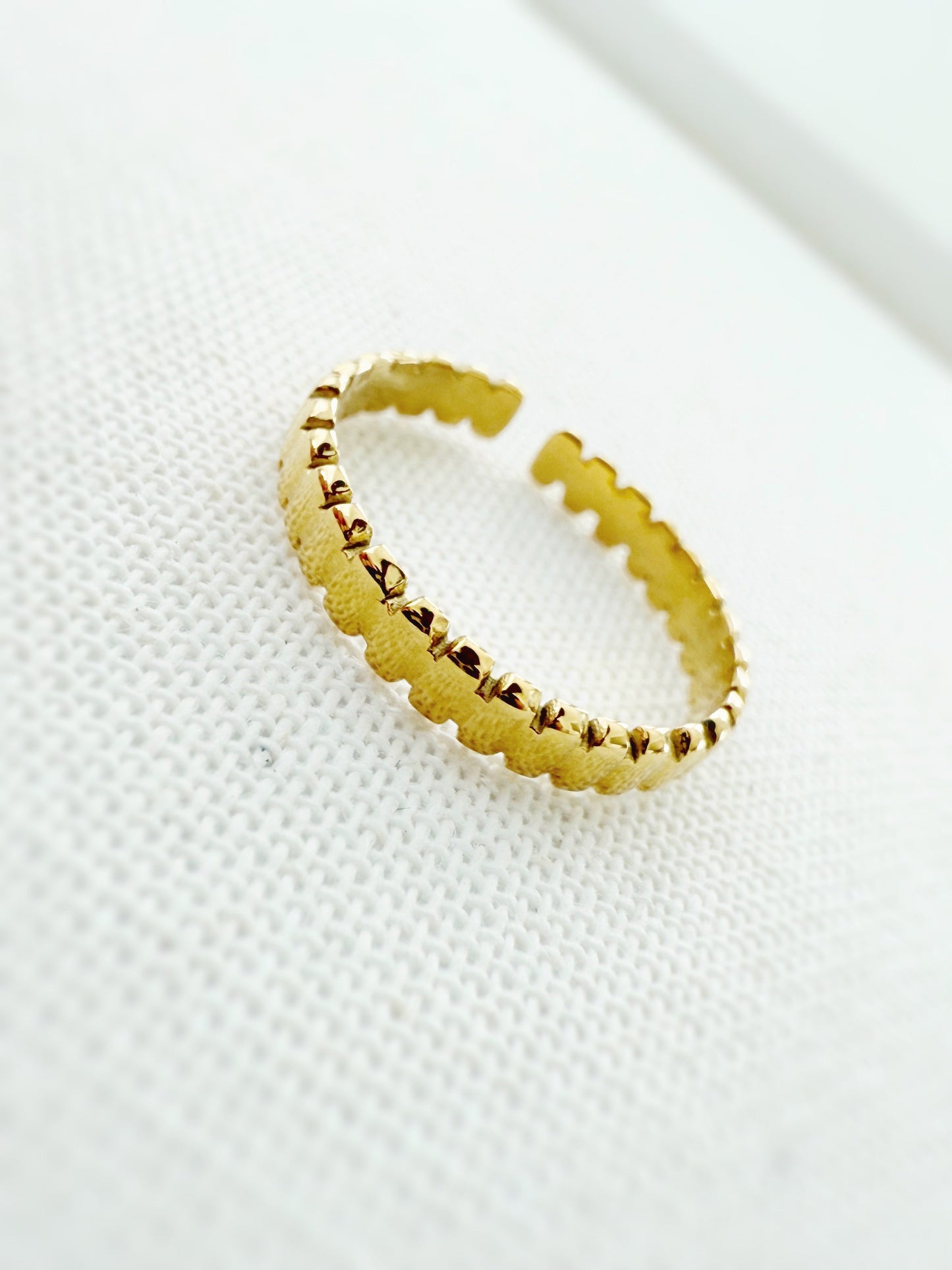 Gold Stackable Rings - Jewelry Maktub LLC
