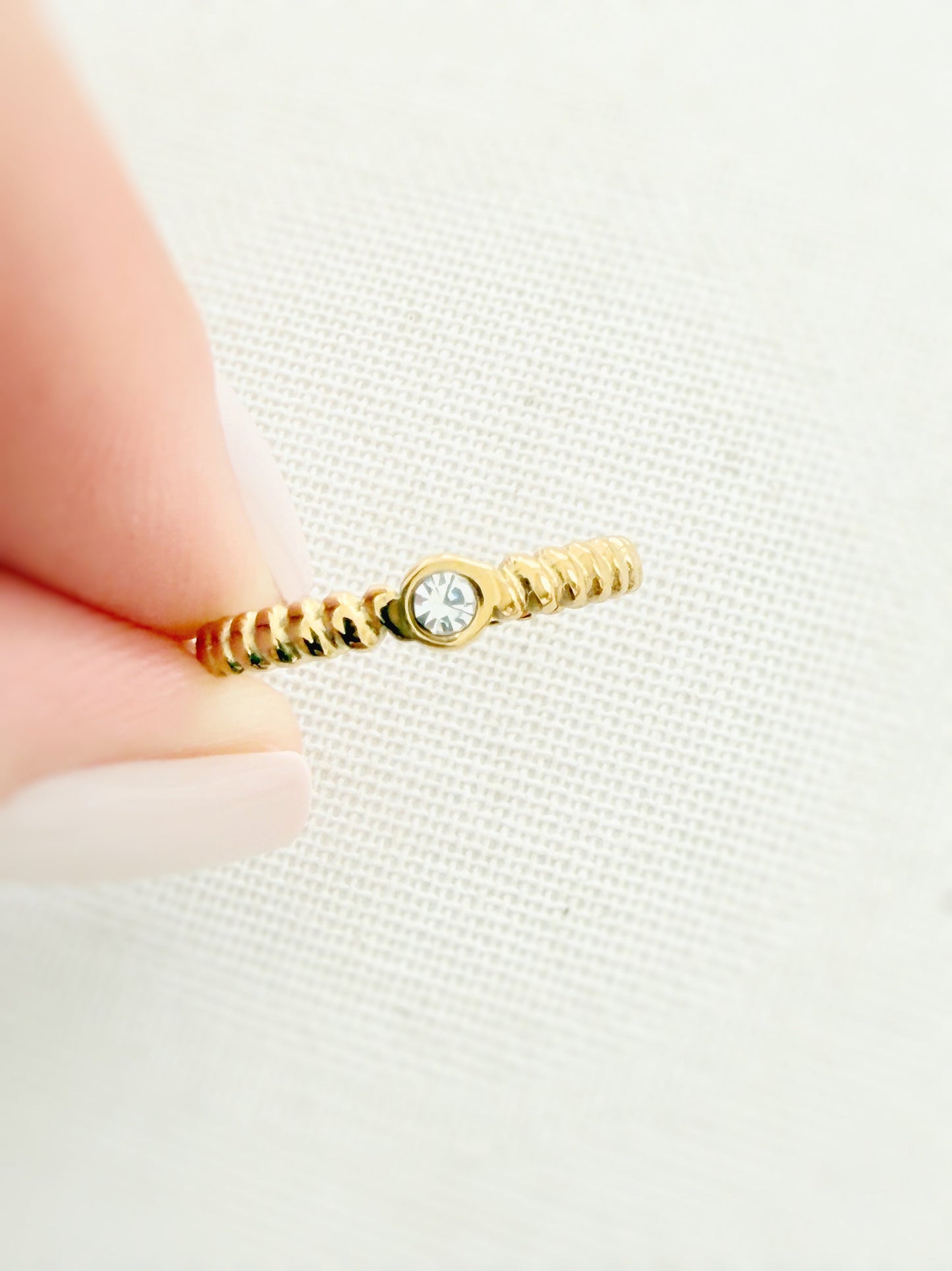 Gold Stackable Rings - Jewelry Maktub LLC