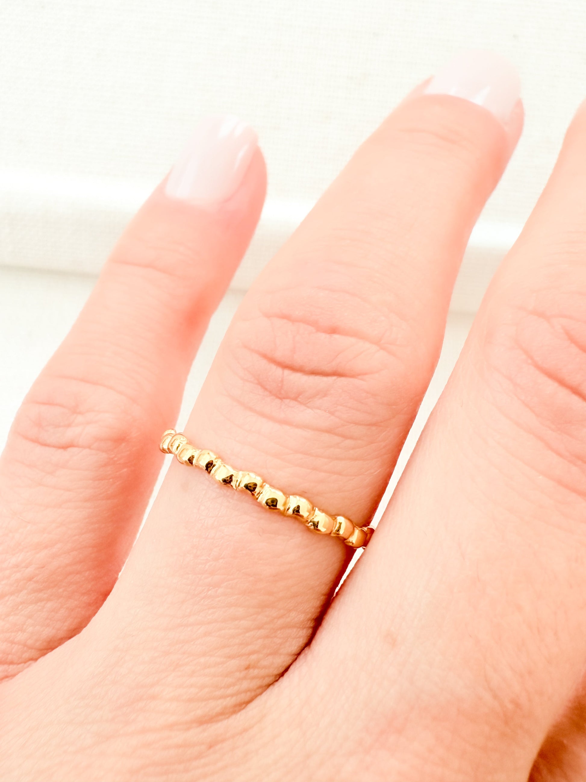 Gold Stackable Rings - Jewelry Maktub LLC