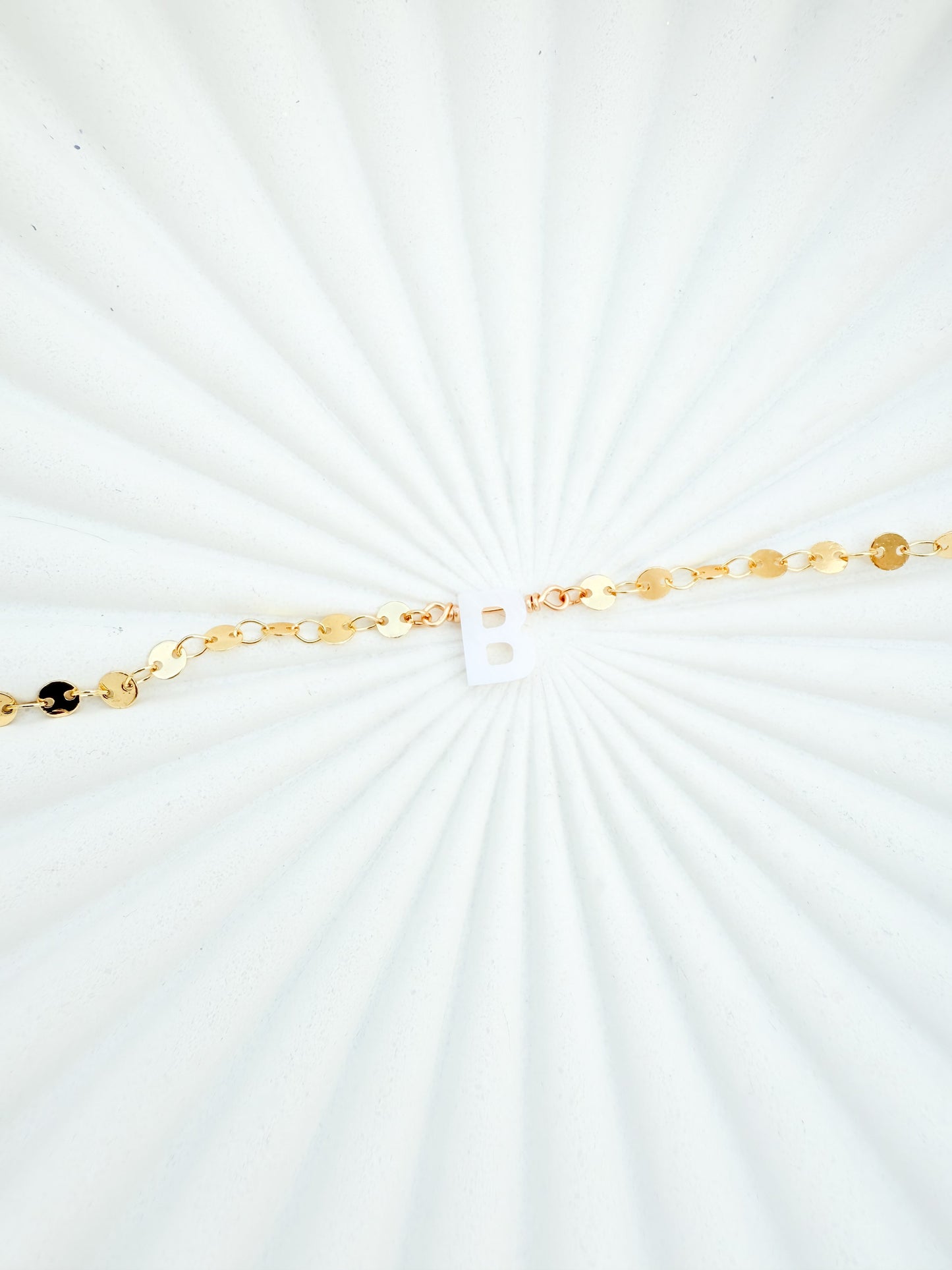 Golden Dot Initial - Jewelry Maktub LLC