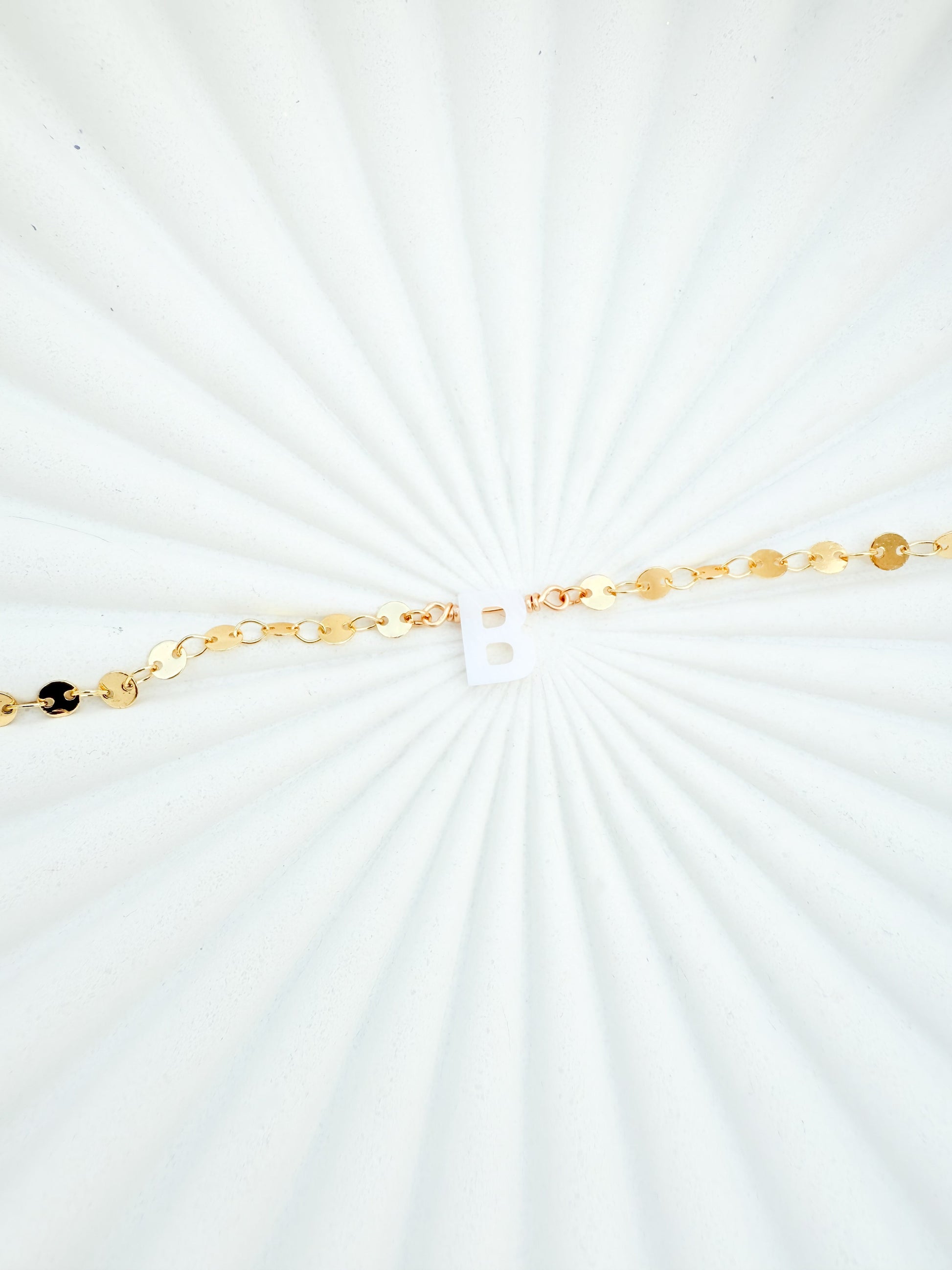 Golden Dot Initial - Jewelry Maktub LLC