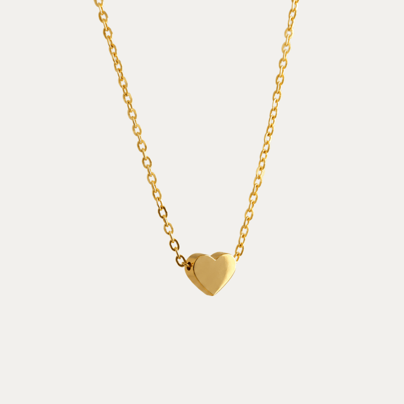 Golden Heart Necklace - Jewelry Maktub LLC