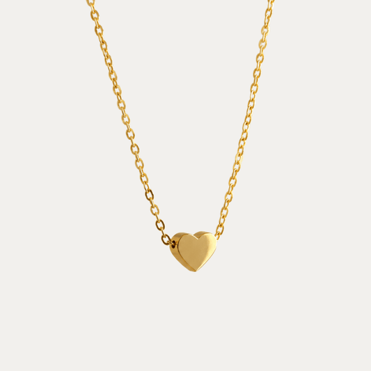 Golden Heart Necklace - Jewelry Maktub LLC