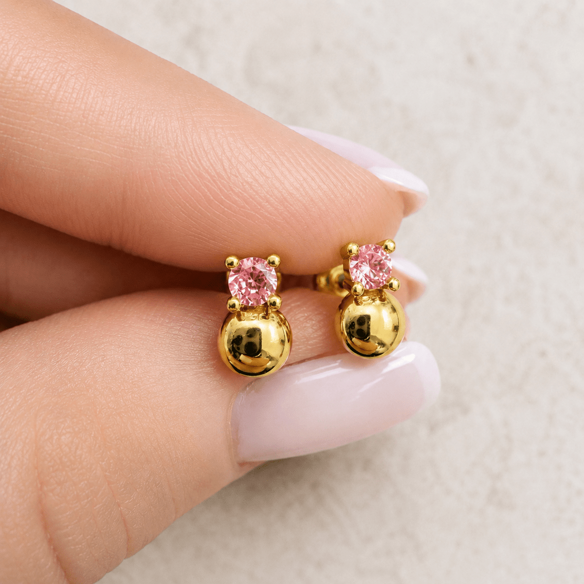 Half Ball Stud Earrings - Jewelry Maktub LLC
